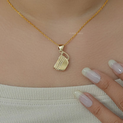 Yellow Gold Tea Cup Charm Pendant