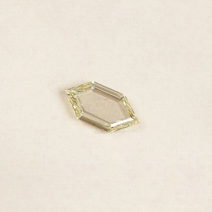 Fancy Yellow Portrait Hexagon Cut Lab Grown Diamond