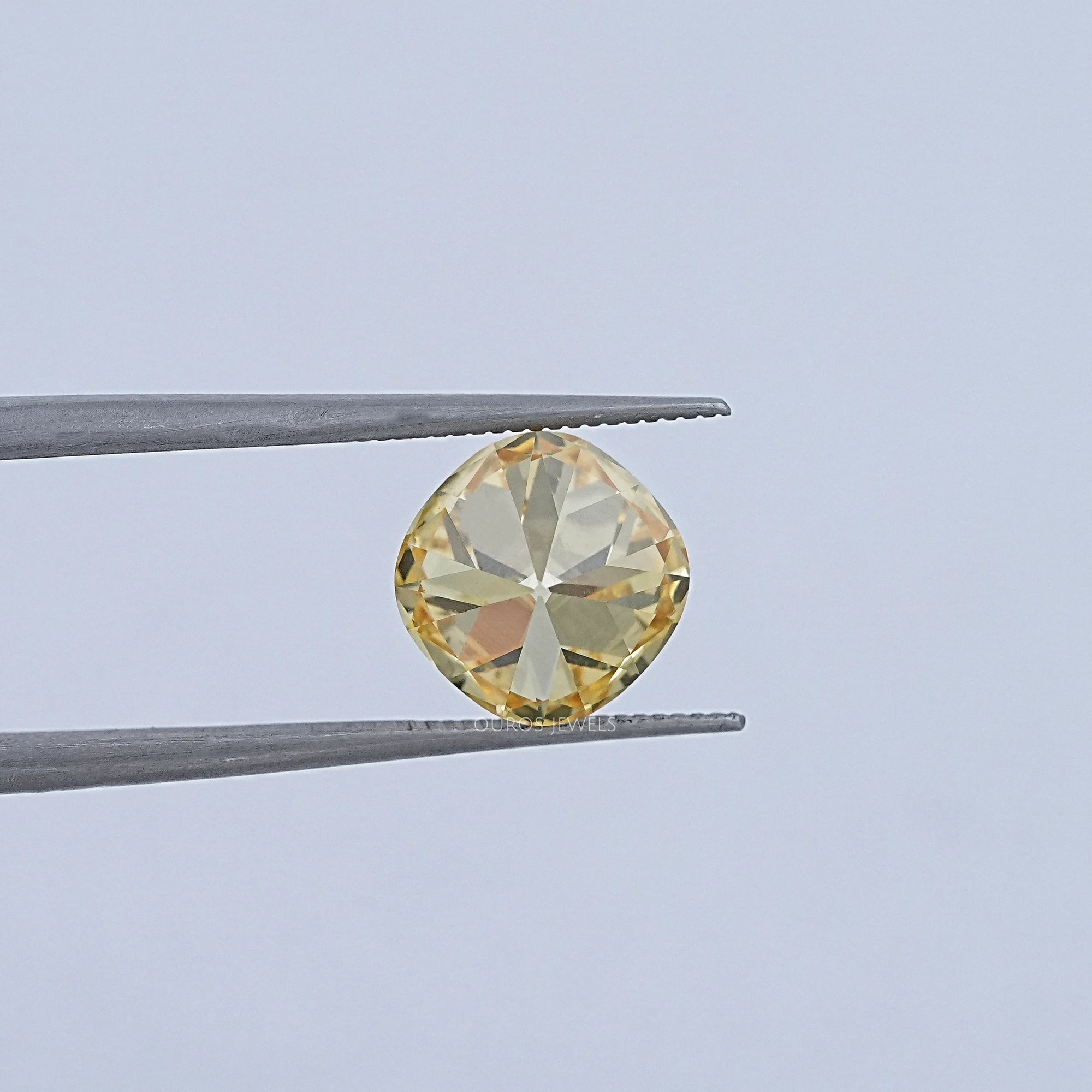 Yellow Old Mine Cushion Cut Loose Lab-Diamond Loose