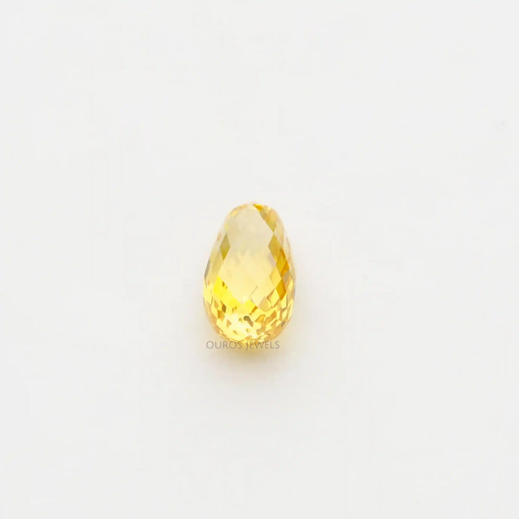 [Yellow Briolette Cut Diamondf]-[Ouros Jewels]