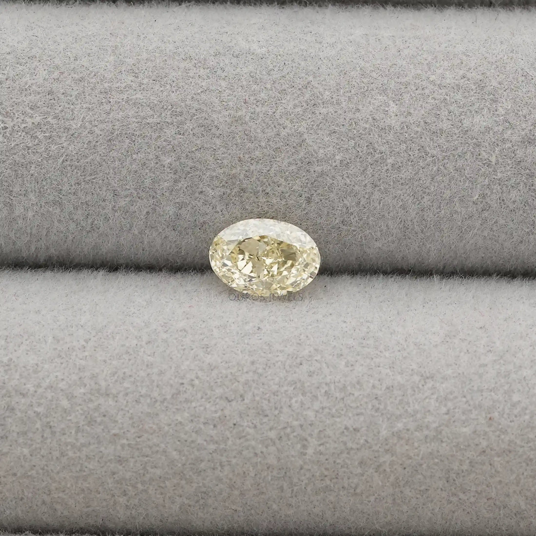 Fancy Yellow Oval Cut Lab Grown Diamond