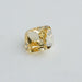 [Side View Of Fancy Yellow Cushion Lab Diamond]-[Ouros Jewels]