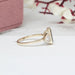 [Yellow Gold Three Stone Ring]-[Ouros Jewels]