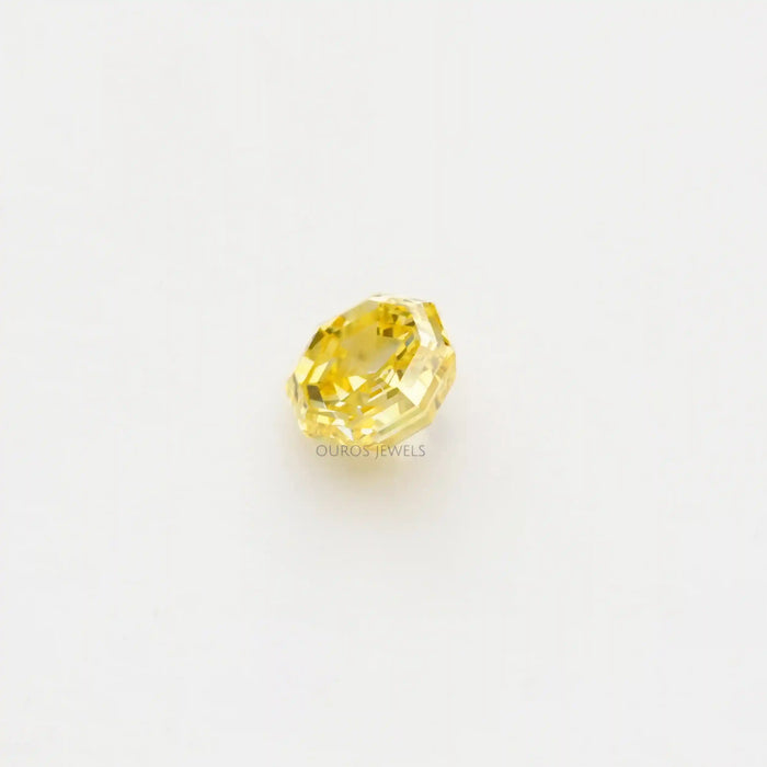 1.24 Carat Yellow Octagon Cut Lab Grown Diamond