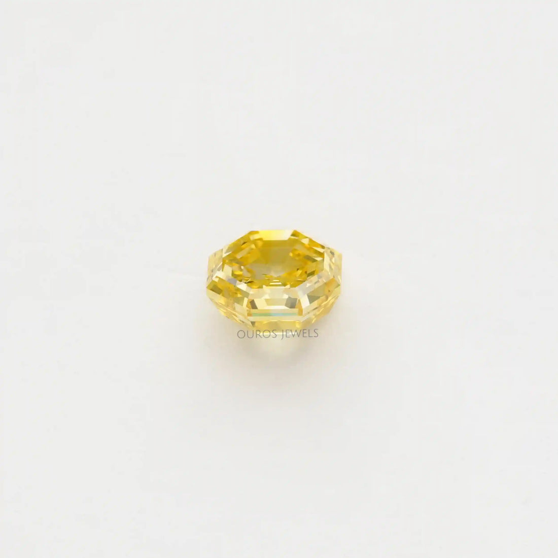 1.25 Carat Yellow Octagon Cut Lab Grown Diamond