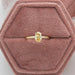 [Yellow Oval Cut Diamond Solitaire Ring With 4 Prong Setting]-[Ouros Jewels]