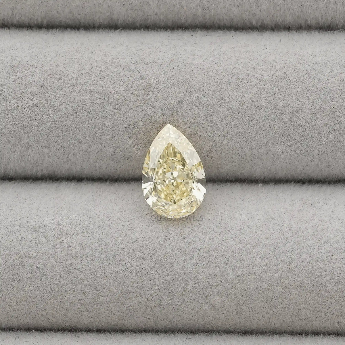 2.15 Carat Yellow Pear Cut Lab Diamond