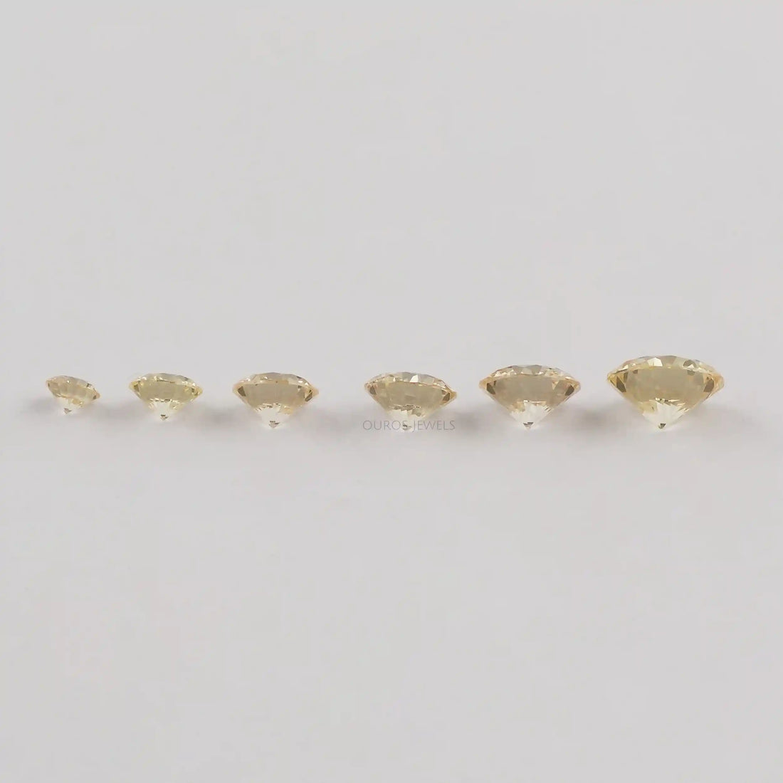 Brilliant Fancy Round Yellow Lab Diamonds Loose