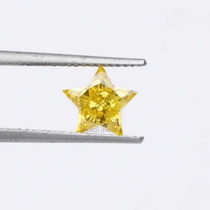 Fancy Yellow Star Cut Lab Grown Diamond