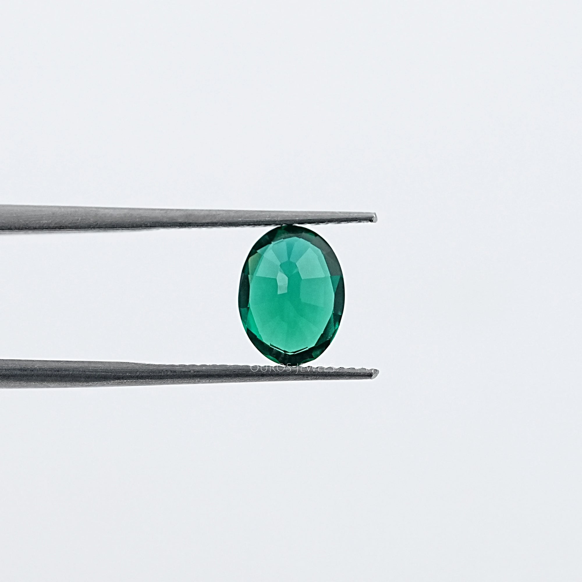 Green Oval Zambian Emerald Gemstone Loose