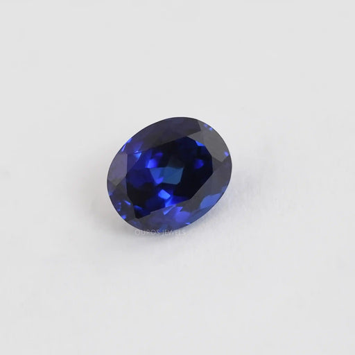 Blue Sapphire Oval Cut Lab Gemstone