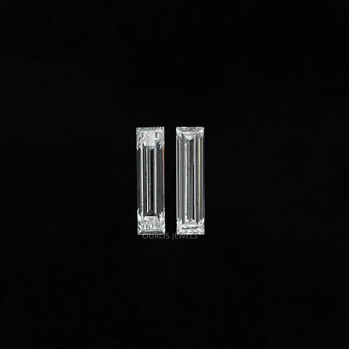[a group of baguette cut lab grown diamond]-[Ouros Jewels]