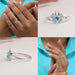 Collage of Butterfly shaped lab diamond engagement ring