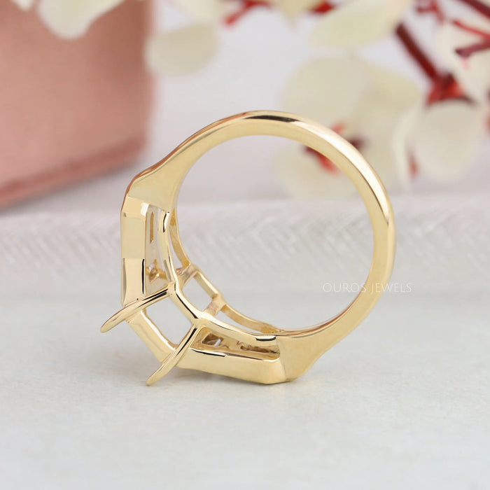 [Side View Semi Mount Ring]-[Ouros Jewels]