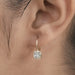 [A Women wearing Old Mine Drop Earrings]-[Ouros Jewels]