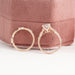 [Rose Gold Lab Grown Diamond Wedding Ring Set]-[Ouros Jewels]