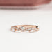 [Marquise Cut Diamond with Round Cut Lab Diamond Bridal Ring Set]-[Ouros Jewels]