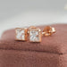 [hd view of french cut diamond earring][Ouros Jewels]