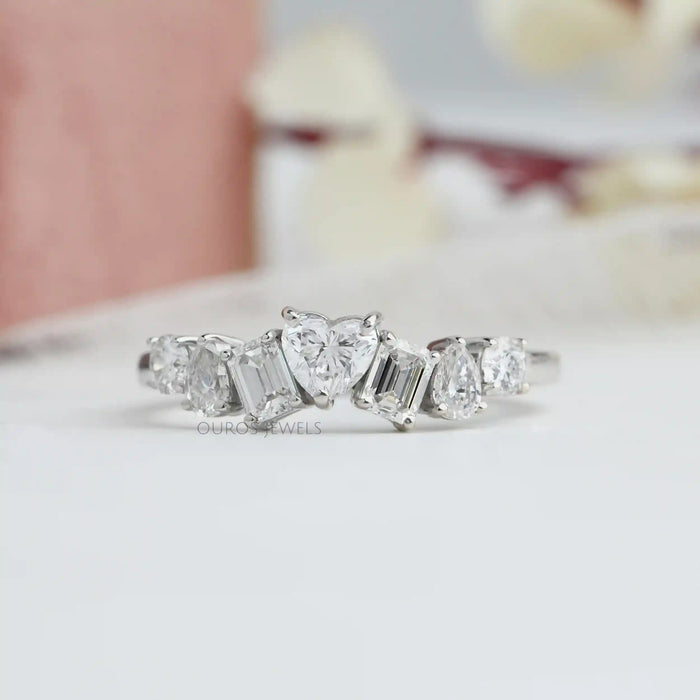 [Multi Lab Diamond Wedding Ring]-[Ouros Jewels]