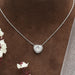 [Diamond with Heart shape pendant]-[Ouros Jewels]