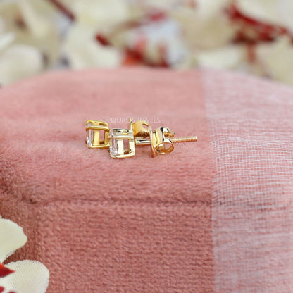 Kite Cut Lab Grown Diamond Stud Earrings