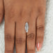 [ a pair of oval cut lab diamond on women's finger]-[Ouros Jewels]