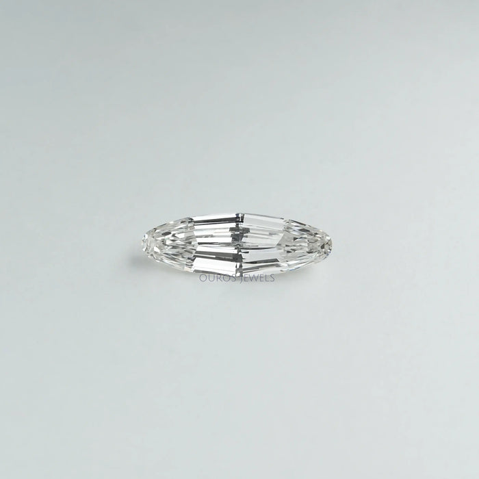 [a silver oval cut lab diamond]-[Ouros Jewels]
