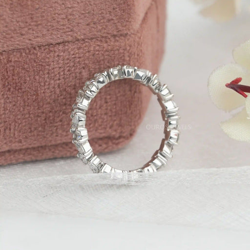 Marquise And Round Cut Lab Grown Diamond Eternity Wedding Band