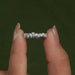 [A Women showing Lab Grown Diamond Eternity Band]-[Ouros Jewels]