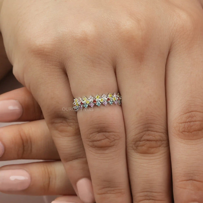 Engagement ring sales band colors