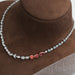 [multi colored tennis diamond necklace for women]-[Ouros Jewels]