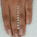 [Pear shaped lab grown loose diamonds on Women hand]-[Ouros Jewels]