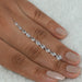 [Pear cut loose lab diamonds on women hand]-[Ouros Jewels]