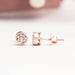 [Barbie Collection Round Cut Earrings with screw at back]-[Ouros Jewels]