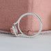 Pink Heart Diamond Double Halo Solitaire Accent Engagement Ring