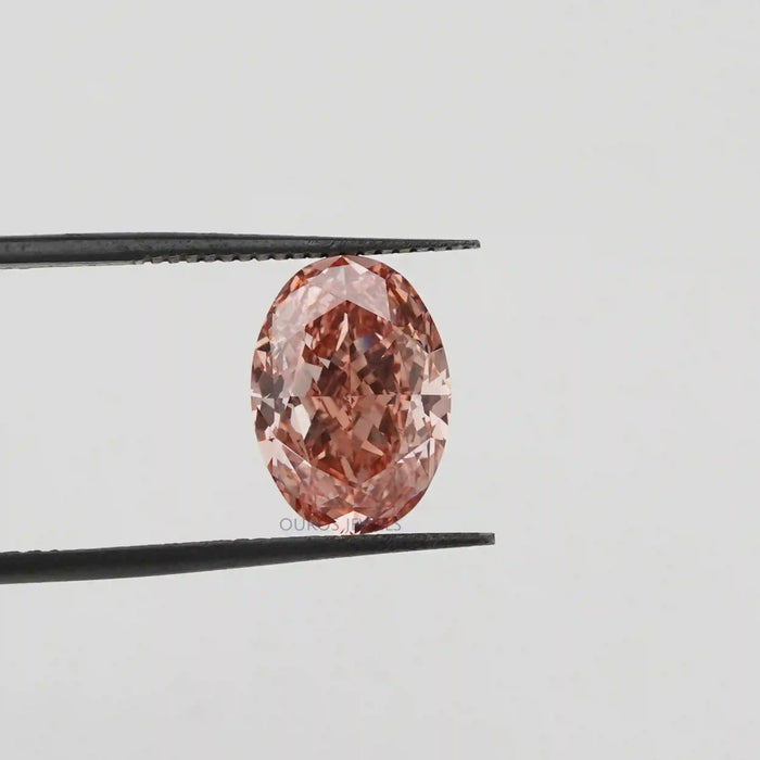 [Pink Oval Cut Loose Diamond]-[Ouros Jewels]