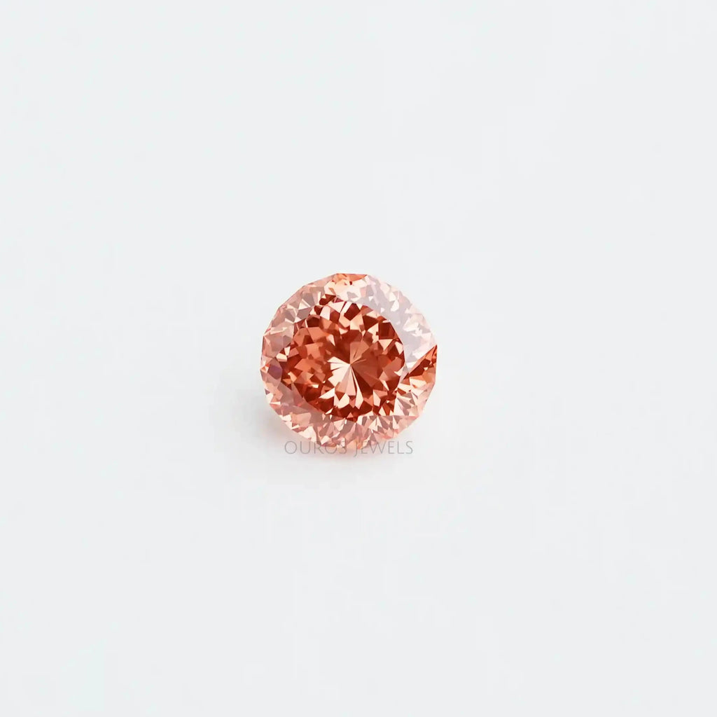 [1.15 Carat Antique Pink Portuguese Cut Lab Grown Diamond]-[Ouros Jewels]