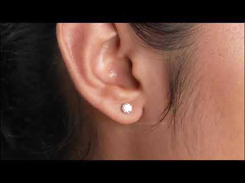 [Youtube Video of Single Stud Lab Diamond Earrings]-[Ouros Jewels]