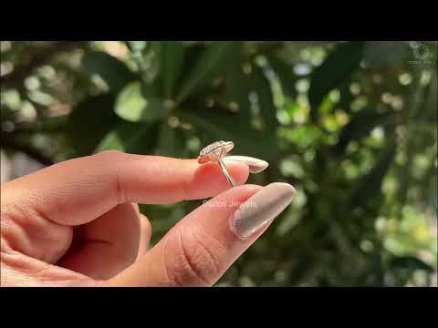 [Youtube Video of Oval Cut Halo Engagement Ring]-[Ouros Jewels]