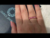[Pink Oval Diamond Seven Stone Wedding Band]-[Ouros Jewels]