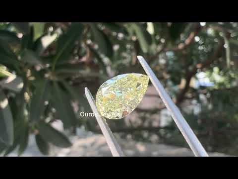 [Youtube Video of Fancy Pear Cut Loose Diamond]-[Ouros Jewels]