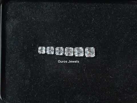 [Video of Asscher cut diamond]-[Ouros Jewels]