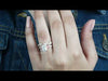 [Youtube Video of Cushion Cut Lab Diamond Bridal Ring Set]-[Ouros Jewels]