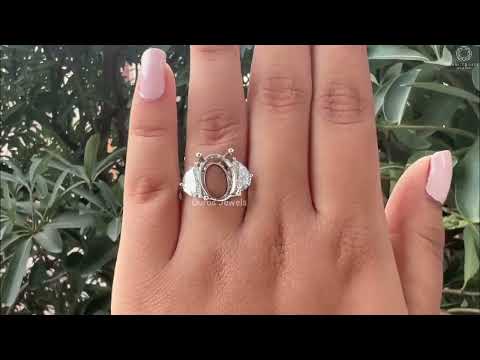 [Youtube Video of Semi Mount Half Moon Diamond Ring for Women]-[Ouros Jewels]
