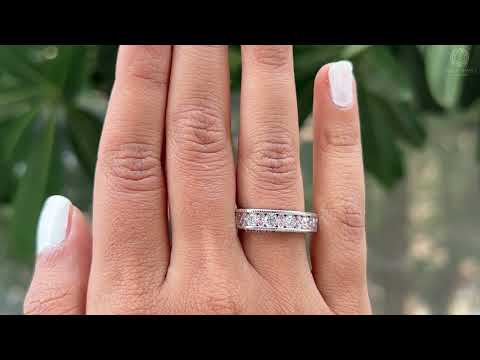 [Youtube Video of Round Cut Milgrain Wedding Band]-[Ouros Jewels]