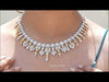 [Youtube View Of Multi Shape Lab Diamond Bridal Necklace]-[Ouros Jewels]