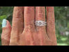 [Three Round Diamond Bridal Ring Set]-[Ouros Jewels]