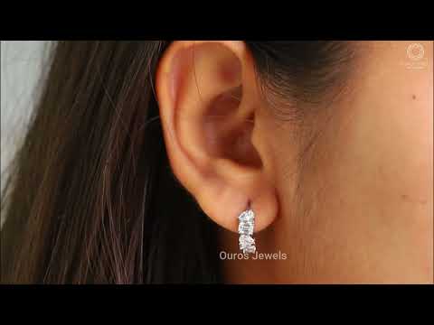 [youtube Video of Multi Shape Diamond Hoop Earrings]-[Ouros Jewels]