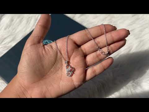 [Youtube Video of Butterfly Cut Diamond Necklace for Anniversary]-[Ouros Jewels]
