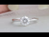 Youtube video of Round Cut Solitaire Diamond Engagement Ring